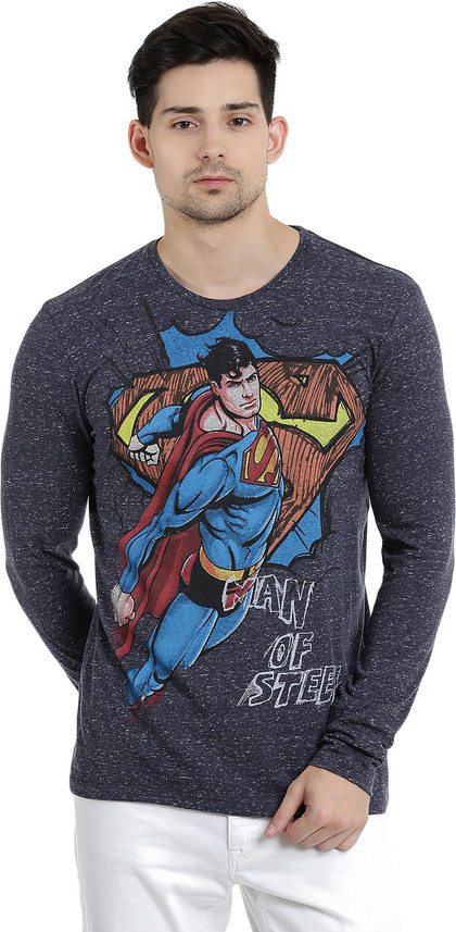 dark blue superman t shirt