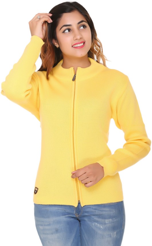 bright yellow sweater women's