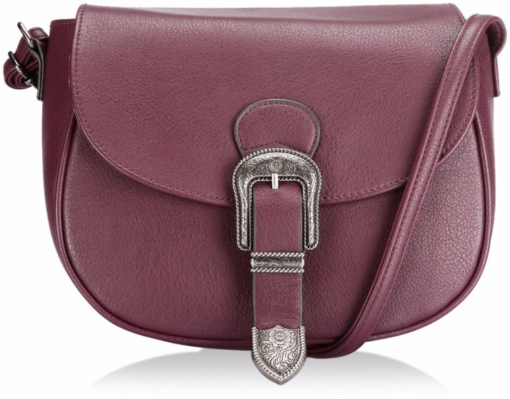 caprese maroon sling bag