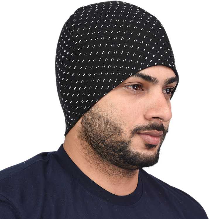 Shaun Printed Skull Cap Cap Buy Black Shaun Printed Skull Cap
