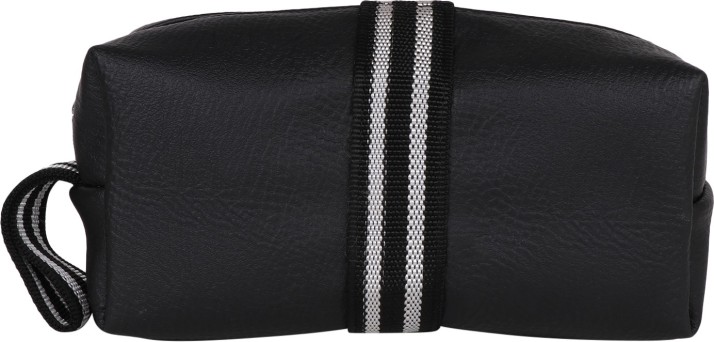 black cosmetic pouch