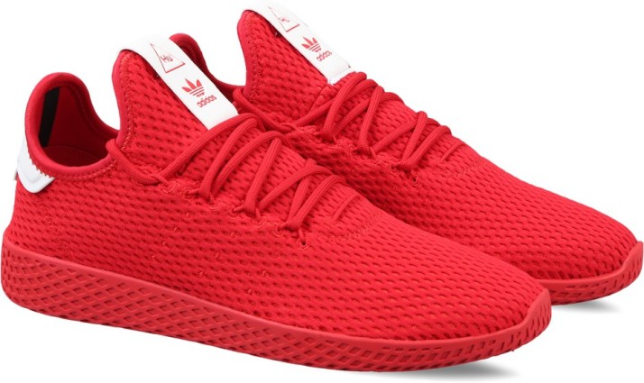 red colour shoes adidas