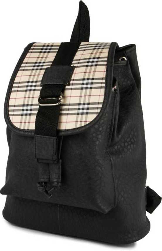 Buy Bizarre Vogue Stylish College Bag Backpack For Girls Black Bv1211 Online Looksgud In