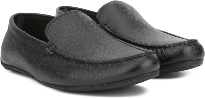 CLARKS Reazor Edge Black Leather Loafer 