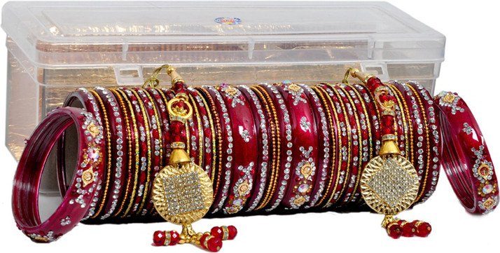 Bridal glass bangles set