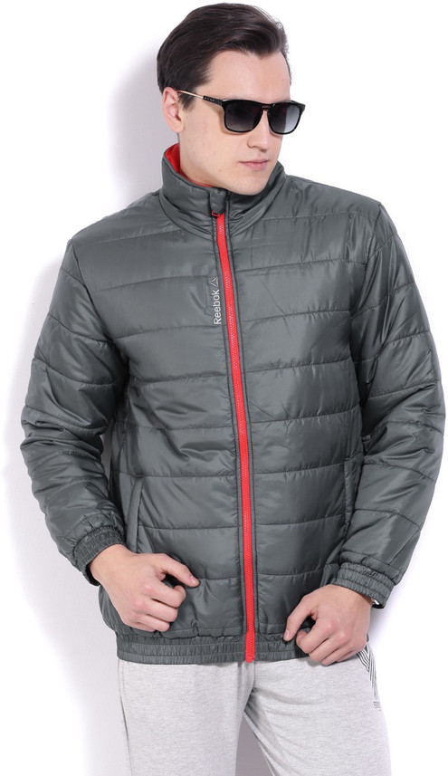 reebok full sleeve solid men's jacket