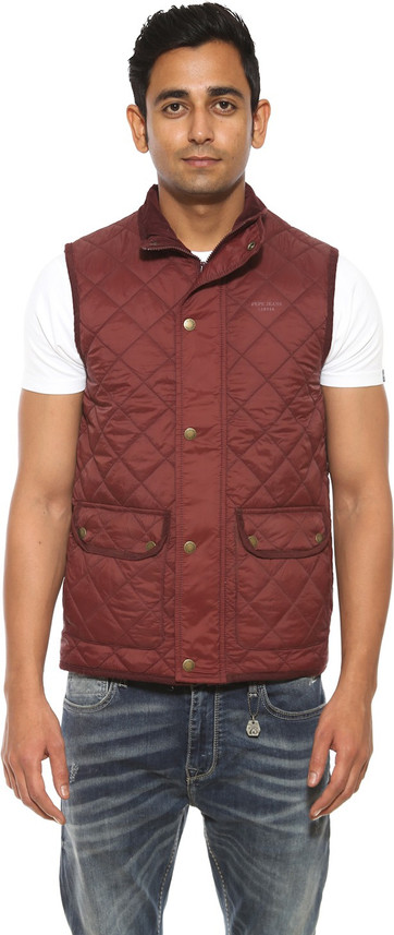Pepe Jeans Sleeveless Solid Men Jacket 