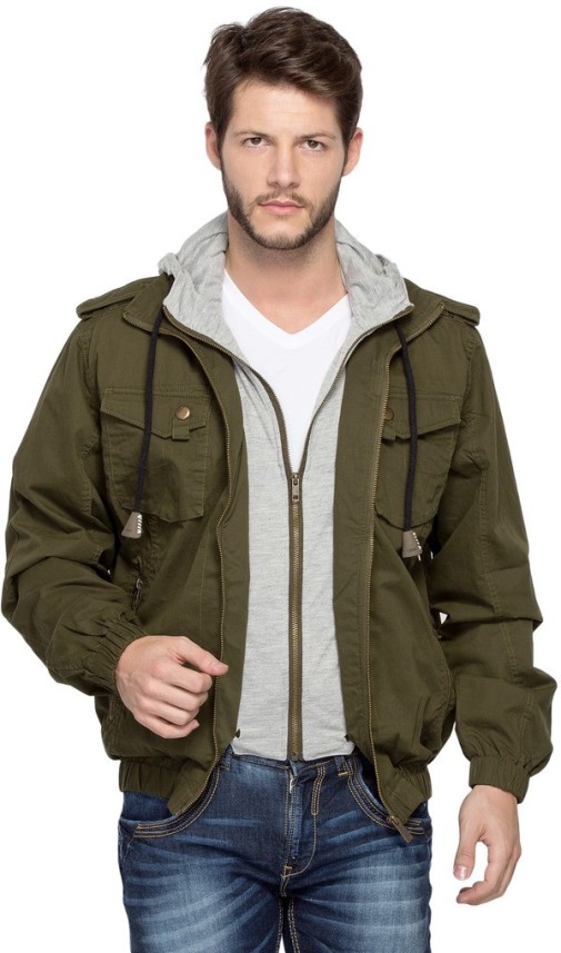 spykar full sleeve solid men's jacket