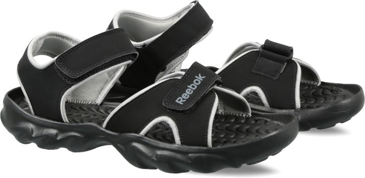 reebok black sandals