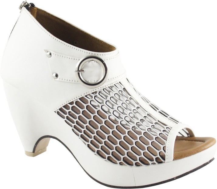 Cute Fashion Women White Heels - Buy 