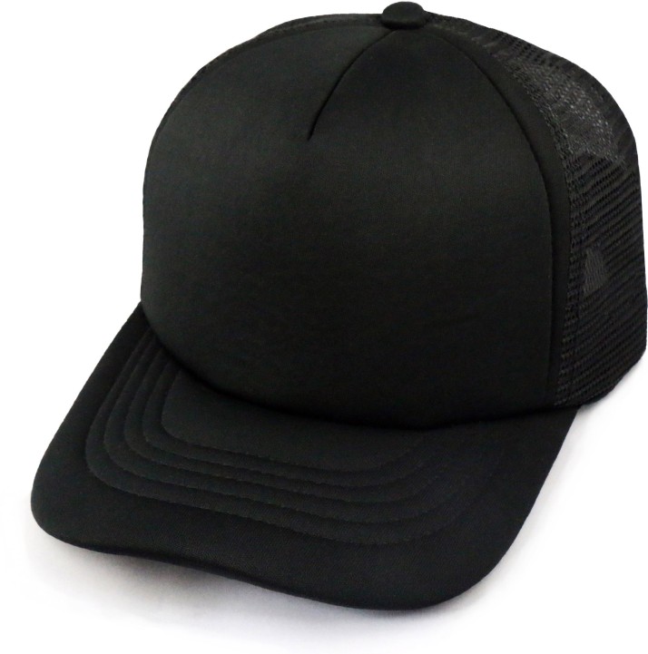 plain black cap india