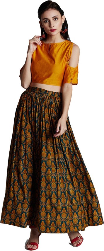 ethnic skirt and kurti set