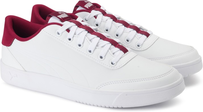 puma court breaker white sneakers