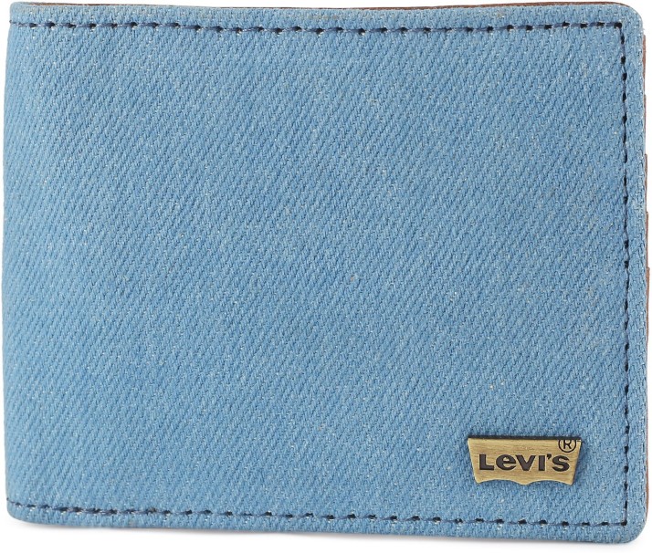 levis blue denim wallet