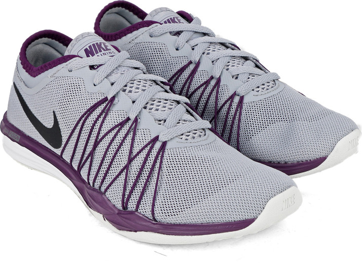 purple nike training shoes