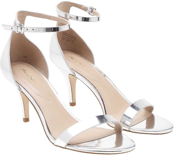 aldo silver heels