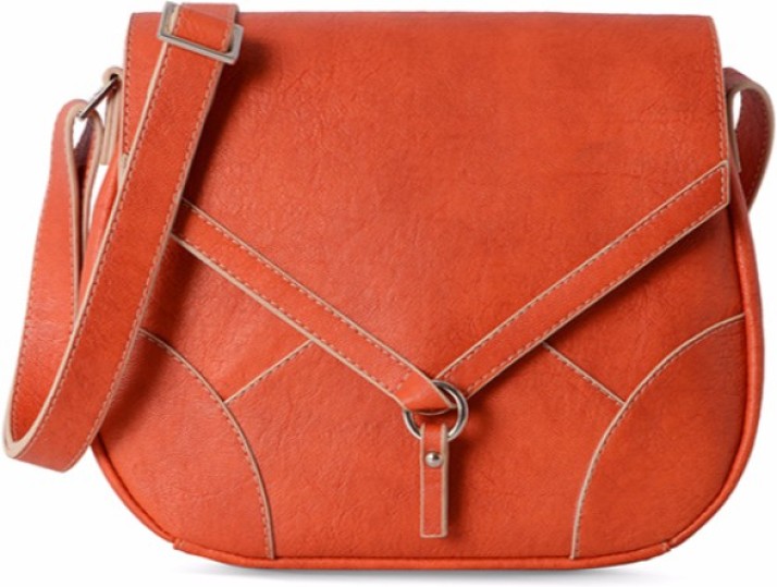 baggit orange sling bag