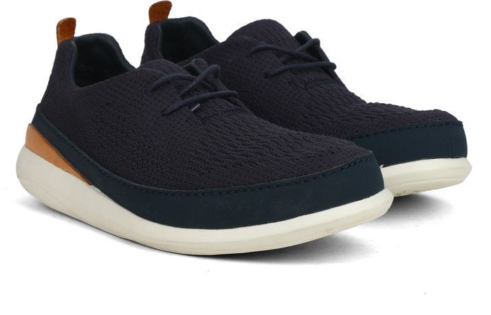 clarks sneaker navy