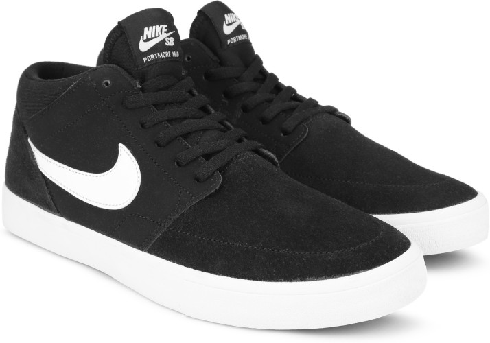 nike portmore mid black