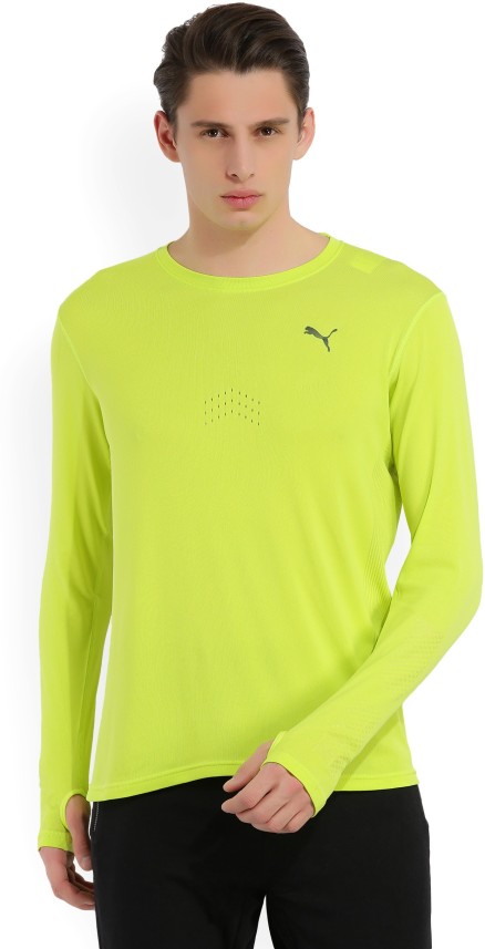 green and yellow puma shirt