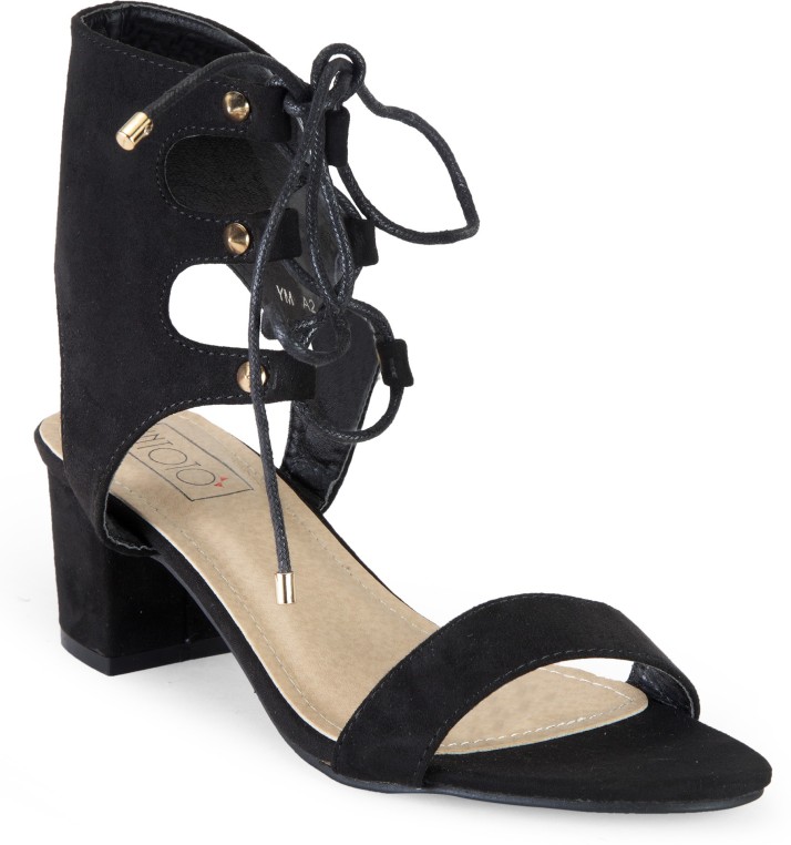 INTOTO Women Black Heels - Buy INTOTO 