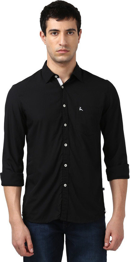 PARX Men Solid Formal Black Shirt - Buy 