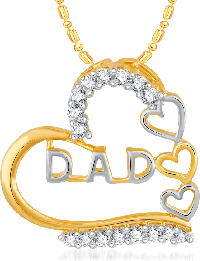 VK Jewels I Love You Dad Gold-plated 