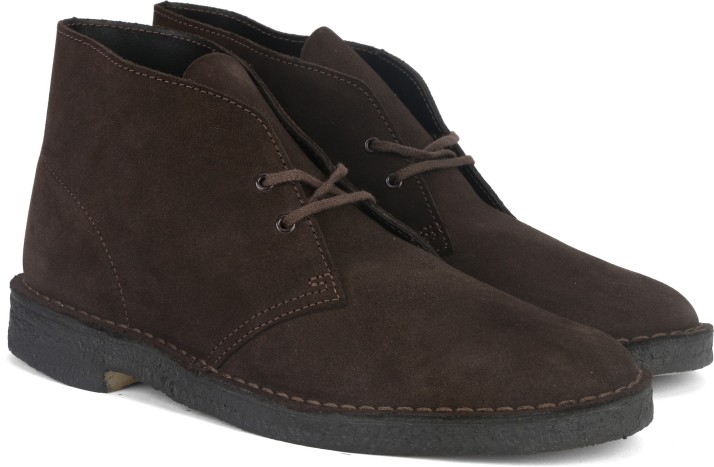 CLARKS Desert Boot Brown Sde Boots For 
