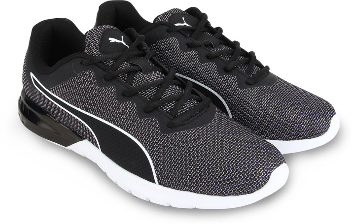 puma black shoes flipkart