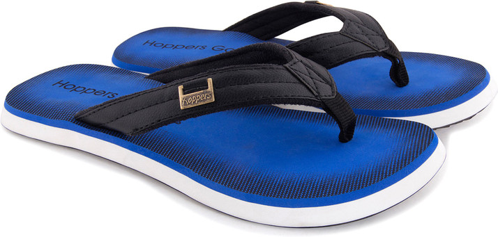 blue and black slippers