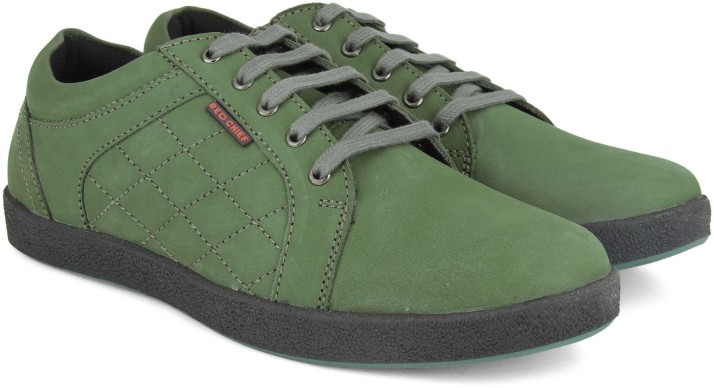 red chief green casual shoes
