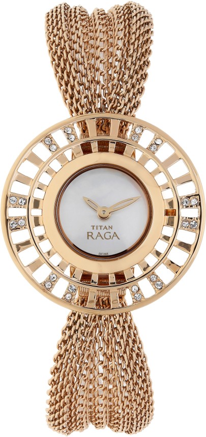 titan raga rose gold flipkart