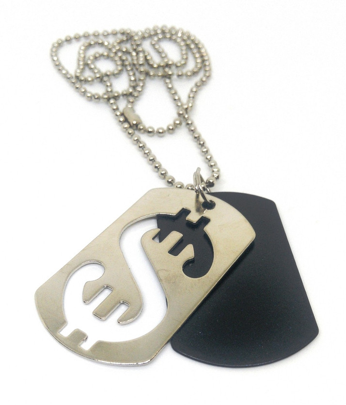 Khubsurat Designer Twin Dollar Pendant 