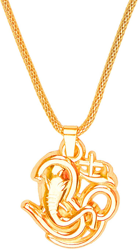Shining Jewel Designer 24K Om Ganesha 
