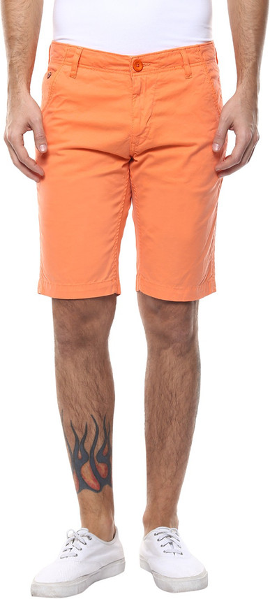 Orange chino shorts mens Clearance