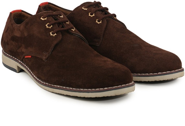 mens brown suede casual shoes