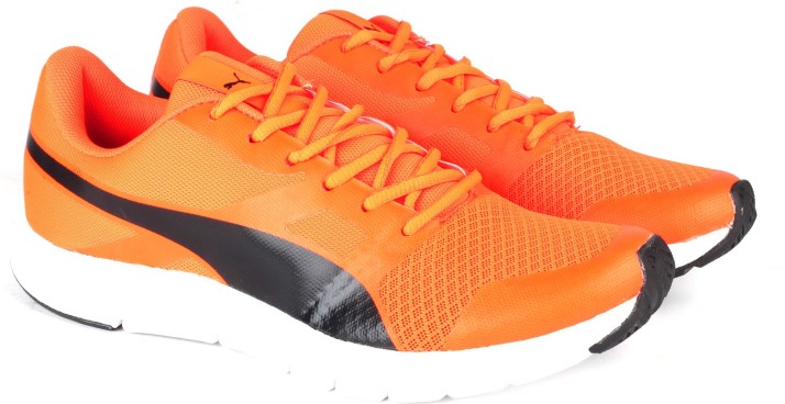 orange puma sneakers