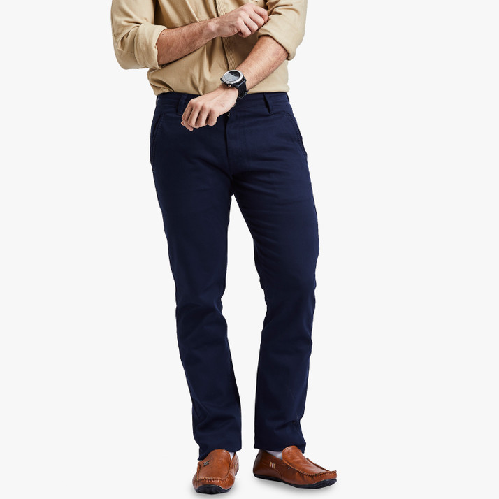 Buy bEEVEE Regular Fit Men Dark Blue 