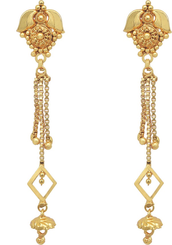 Beautiful Gold Earrings For Girls Promotions