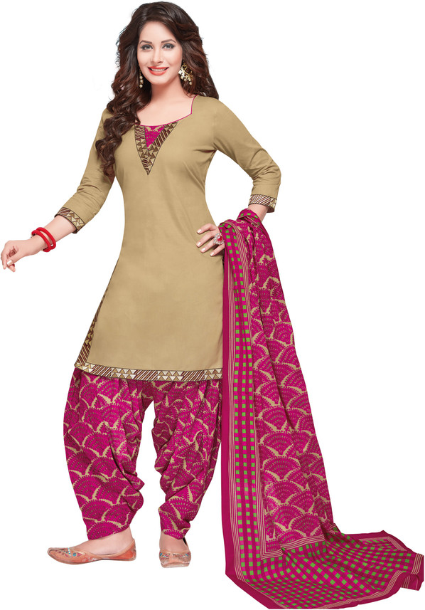 crepe printed salwar suit material