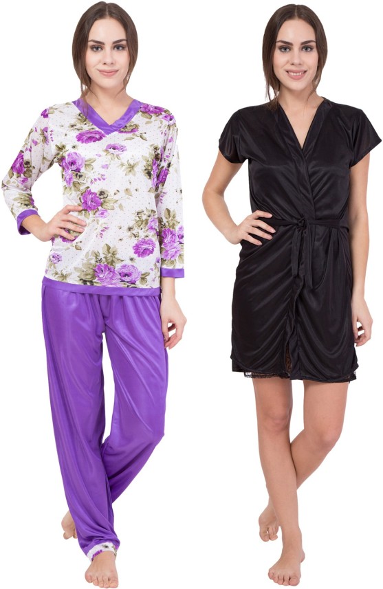 satin nightwear flipkart