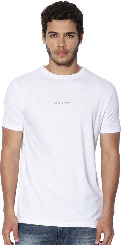 Buy RARE RABBIT Solid Men Round Neck 
