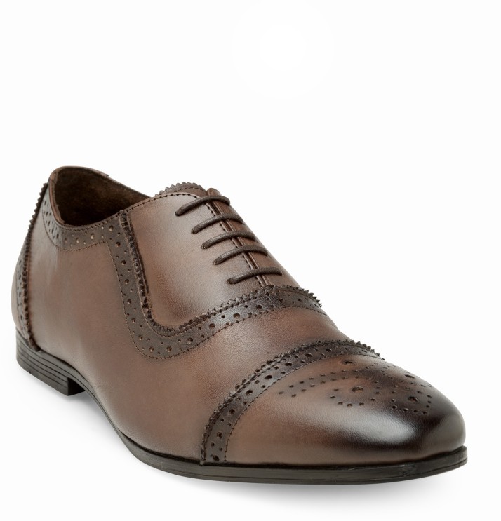 Teakwood leather shoes Oxford For Men 
