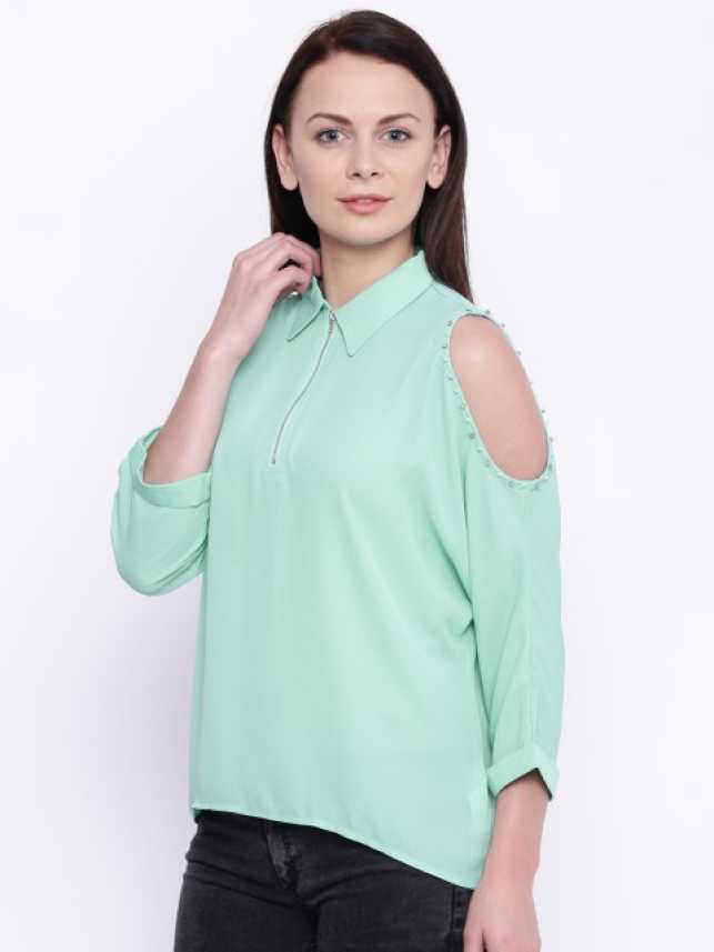 Deal Jeans Casual 3 4 Sleeve Solid Women Green Top Buy Sea Green Deal Jeans Casual 3 4 Sleeve Solid Women Green Top Online At Best Prices In India Flipkart Com