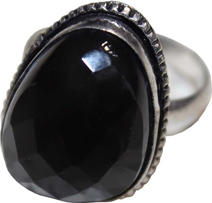 Athizay Black Stone Ring Of Semi Precious Stone Onyx With Oxidised Silver Metal Casing For Ladies Fashion Jewelry Metal Stone Onyx Ring Price In India Buy Athizay Black Stone Ring Of