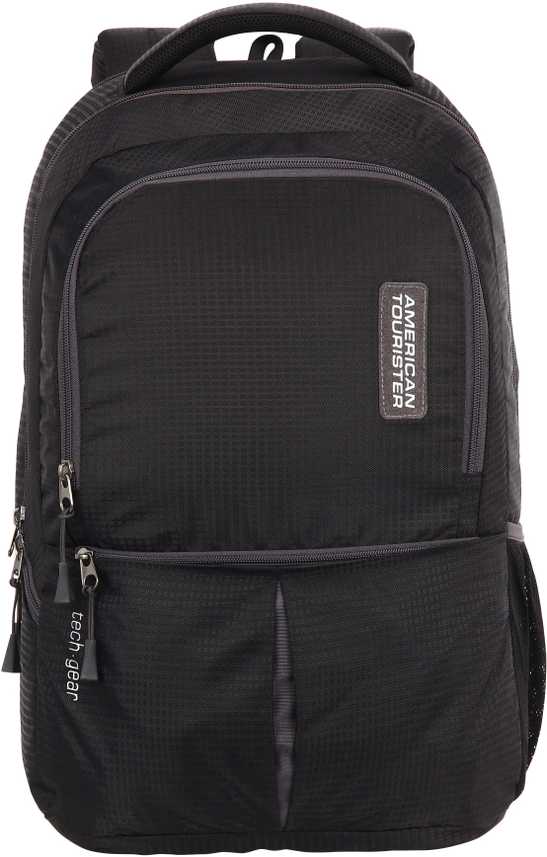American Tourister Amt Tech Gear Laptop Bp 01 Blk 28 L Laptop Backpack Black 01 Price In India Flipkart Com