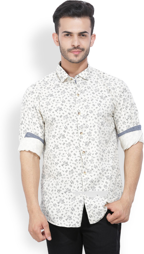 John Players Men Floral Print Casual 