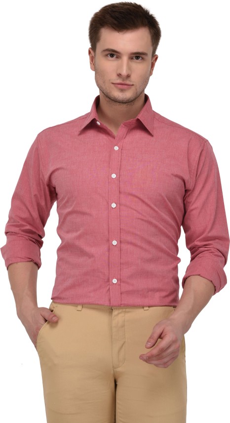 light pink shirt mens outfit