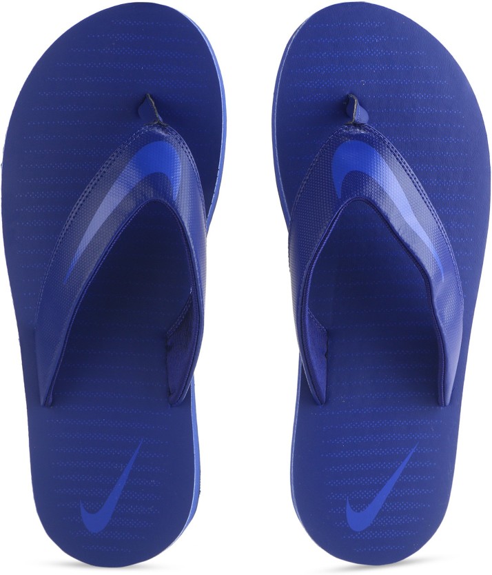 royal blue nike flip flops