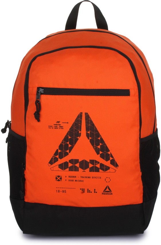 reebok backpack orange